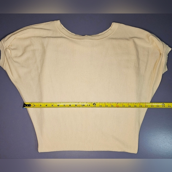 [EXPRESS] Cream Tunic/Dress 《L》Ultra Soft ☆ Scoop Neck ☆ Puff Sleeve ☆ … - Picture 11 of 16